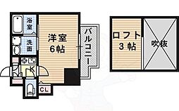 エステムコート神戸県庁前3フィエルテ 1Kの間取図画像