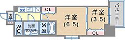 ユニバーサルビル 2Kの間取図画像