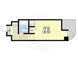 ニューブ神戸 ワンルームの間取図画像