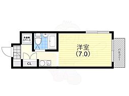 メゾン・ド・エティック ワンルームの間取図画像