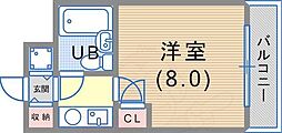 サンプラザ三宮70 1Kの間取図画像