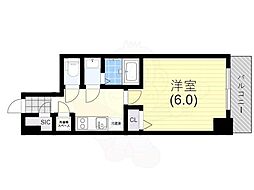 アドバンス神戸セラフィム 1Kの間取図画像