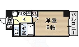 エステムコート神戸・ハーバーランド前 1Kの間取図画像