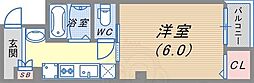 呉ビル 1Kの間取図画像