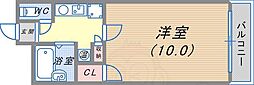 リーガーデン 1Kの間取図画像