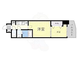 セレニテ神戸ミラクシュッド 2Kの間取図画像