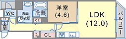 マグノリア・トアロード 1LDKの間取図画像