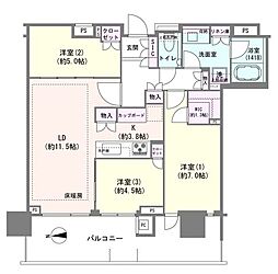 間取図画像 3LDK