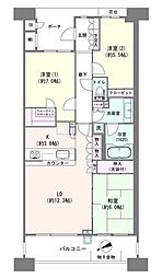 グランエスタサウス棟 3LDKの間取図画像