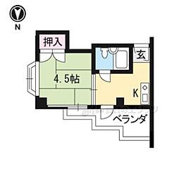 サンファーストビル ワンルームの間取図画像