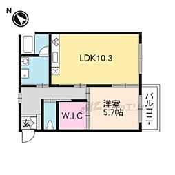 叡山電鉄叡山本線 修学院駅 徒歩5分の賃貸マンション 1階1LDKの間取り