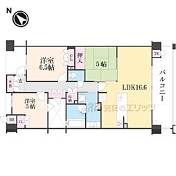 ジ・アーバネックス京都松ヶ崎 2階3LDKの間取り