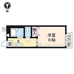 グレースハイツ 1階1Kの間取り