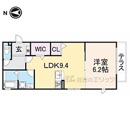 ＢｏａＶｉｓｔａ 1階1LDKの間取り