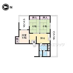 エビスビル 3DKの間取図画像