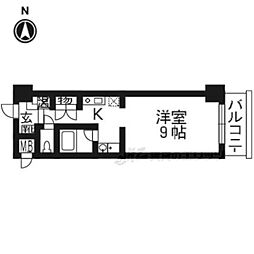 KIND3 1Kの間取図画像