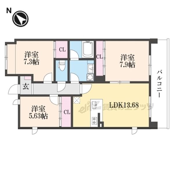 同じ建物の物件間取り写真 - ID:225004642712