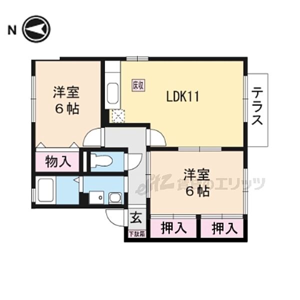 同じ建物の物件間取り写真 - ID:225004764707