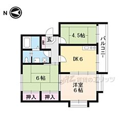 京阪石山坂本線 大津市役所前駅 徒歩3分の賃貸マンション 1階3DKの間取り