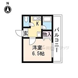 コープ松尾2 1Kの間取図画像