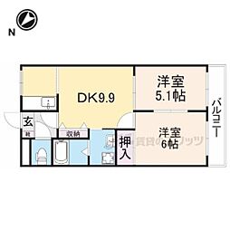 間取図画像 2DK