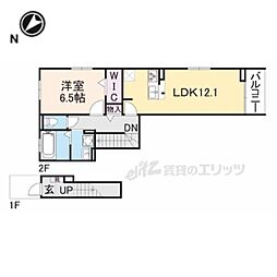 シエルクラスかわせみ 1LDKの間取図画像