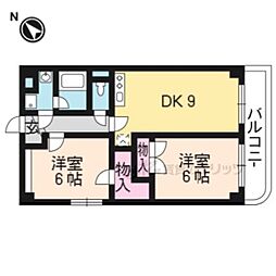 ヴィラージュ 2LDKの間取図画像