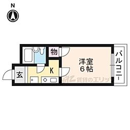 TITハイツ 1Kの間取図画像