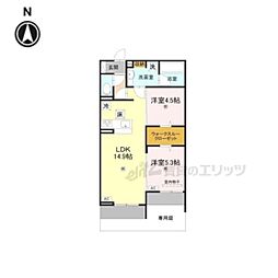 HAMAL'ATRIUMUM 2LDKの間取図画像