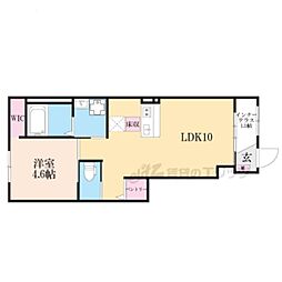 甲南町葛木新築アパート 1LDKの間取図画像