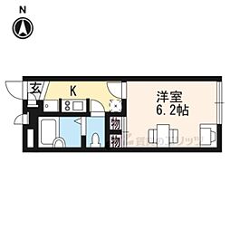 レオパレスフォート向山 1Kの間取図画像