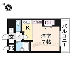 ラフィーネ瀬田 1Kの間取図画像
