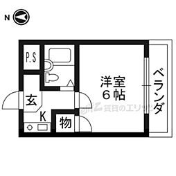 アネックスK 1Kの間取図画像