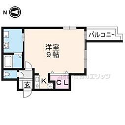 ＣＡＳＡ　ＤＥ　ＩＳＳＡ 4階ワンルームの間取り