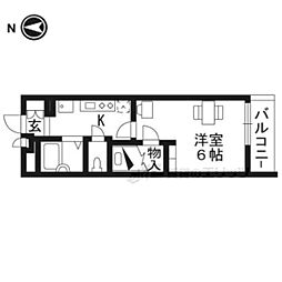 レオパレスプレミエ　エトワール 1階ワンルームの間取り