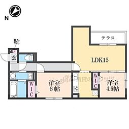 STグランツ 2LDKの間取図画像