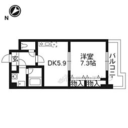シオン 1DKの間取図画像