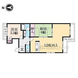 嵐山ファミリオ 3LDKの間取図画像