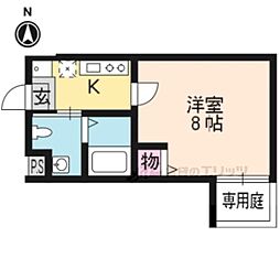 Sunrich西陣 1Kの間取図画像