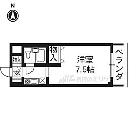 ルミネスプラザ 1Kの間取図画像
