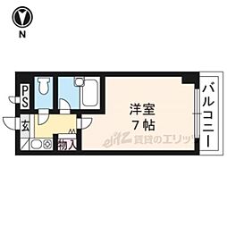 フォーライフ西院 1Kの間取図画像