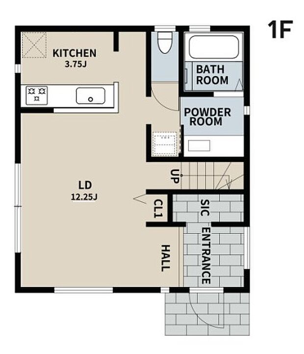 規格型住宅ージブンハウスーAシリーズ　名称：78（ナナハチ）　1階床面積　46.37m?・2階床面積　46.37m?・建物面積　92.74m?　建物価格2、260万　3SLDK
