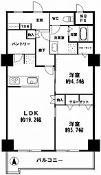 間取図画像 2LDK