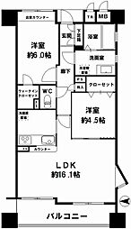 間取図画像 2LDK