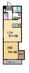 ソレイユ・タカサ 1LDKの間取図画像