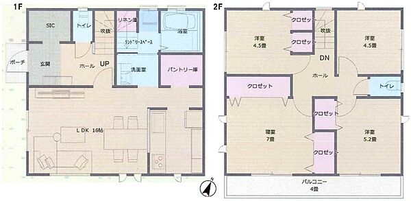 間取り参考：1、880万円税込～、造経費、設計費、外構費別