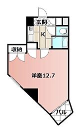 メゾン・ド・カリス 1Kの間取図画像