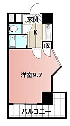 メゾン・ド・カリス 1Kの間取図画像