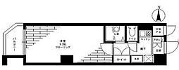 ステージファースト代々木 2階1Kの間取り