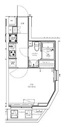 ジェノヴィア学芸大学 1Kの間取図画像